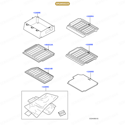 VPLWS0225 LAND ROVER - MAT - LOADSPACE - RRS From ALLMAKES