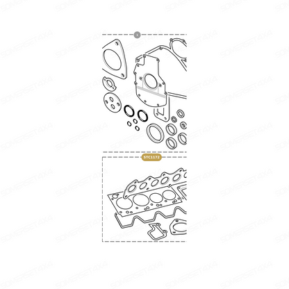 STC1172 LAND ROVER - GASKET - SET - CYLINDER HEAD - 200TDI From NULL