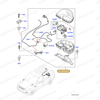 LR108984PR LAND ROVER - COMPRESSOR - AIR SUSPENSION From PROEVO+