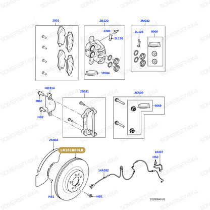 LR161889G LAND ROVER - DISC - BRAKE From DELPHI