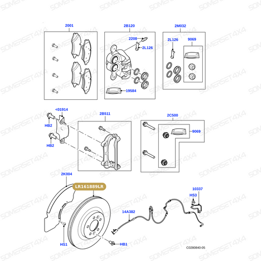 LR161889LR GENUINE LAND ROVER - DISC - BRAKE