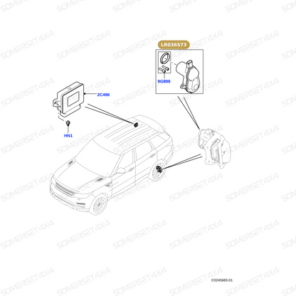 LR036573 LAND ROVER - MODULE - ELECTRIC PARKING BRAKE From ALLMAKES