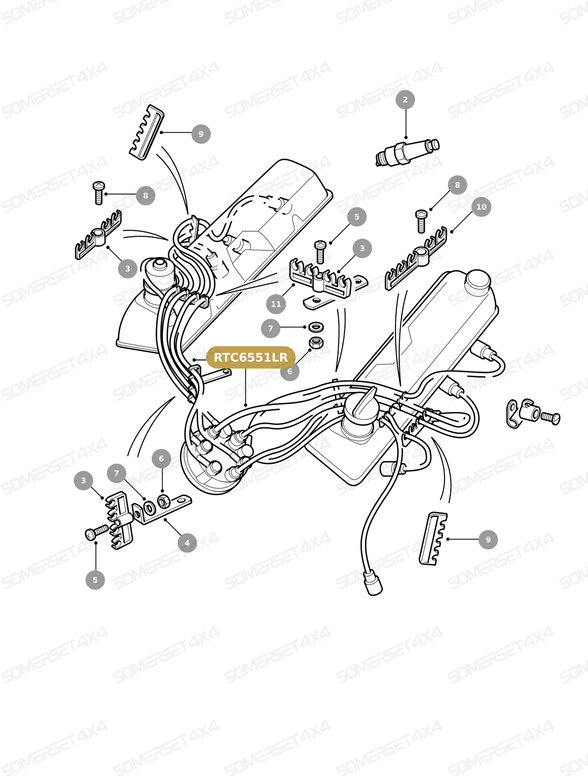 RTC6551LR GENUINE LAND ROVER - KIT - IGNITION WIRING