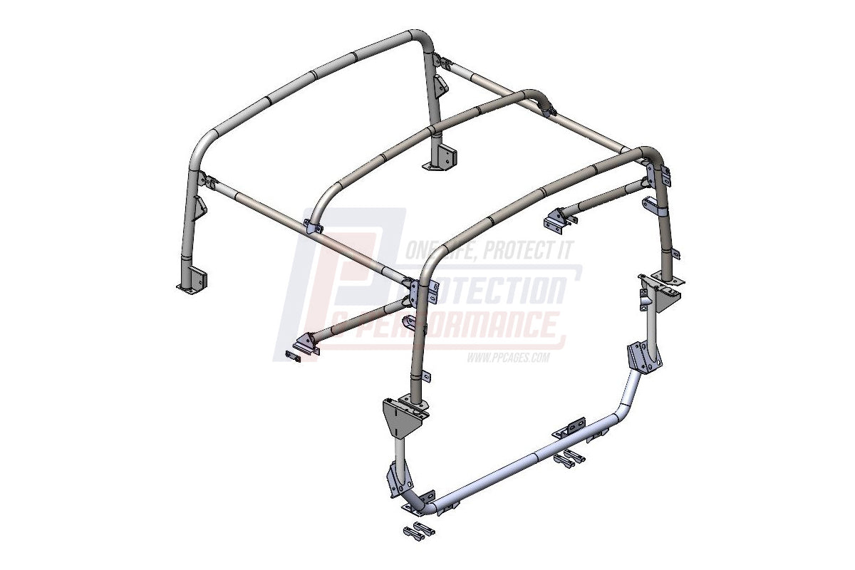 PPLR301 LAND ROVER - SOFT TOP ROLL CAGE - 6 POINT