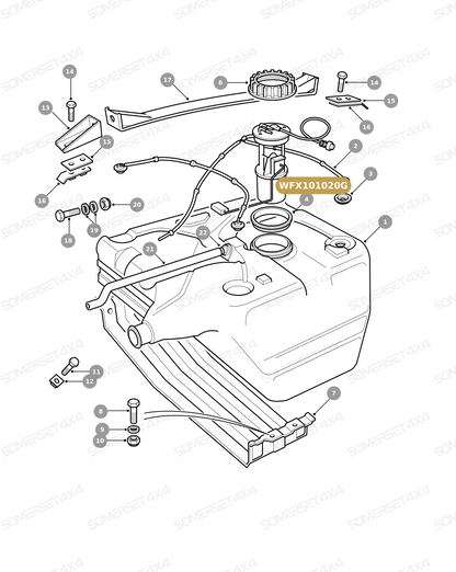 WFX101020G LAND ROVER - PUMP - FUEL From DELPHI