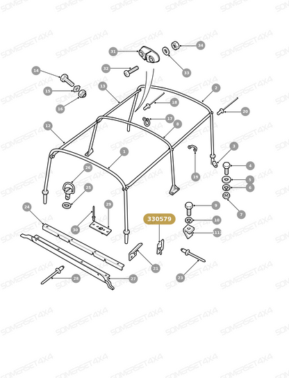 330579 LAND ROVER - FRONT HOOK From ALLMAKES