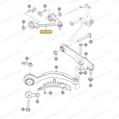 T4N1130PR JAGUAR - ARM-SUSPENSION From PROEVO+