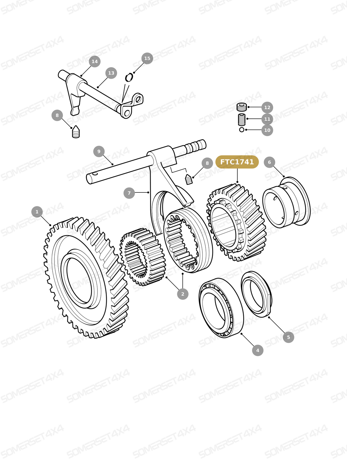 FTC1741 LAND ROVER - GEAR HIGH OUTPUT From ALLMAKES