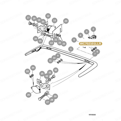WC702101LLR GENUINE LAND ROVER - WASHER