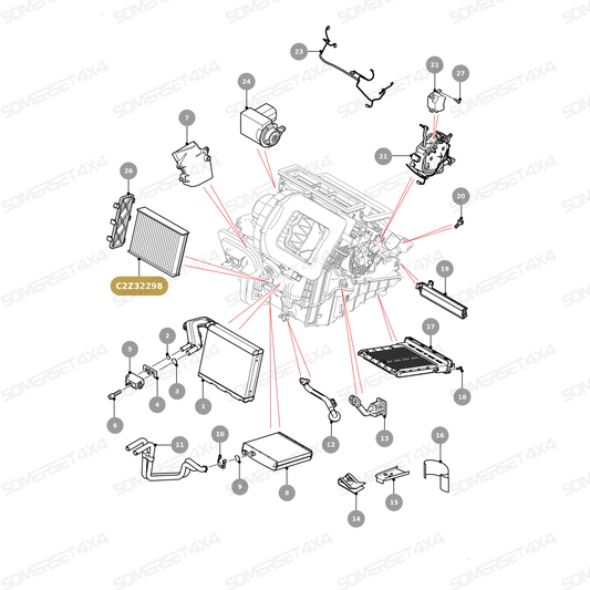 C2Z32298 GENUINE JAGUAR - FILTER-ELEMENT