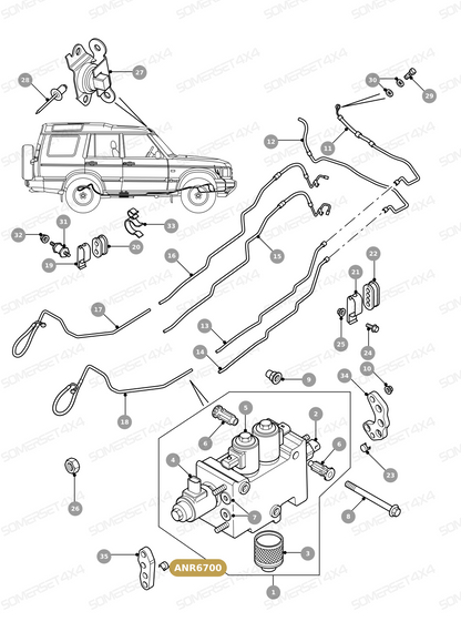 ANR6700 LAND ROVER - COLLET PIPE From PR2 ALLMAKES OE