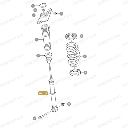J9C1776 GENUINE JAGUAR - DAMPER-SUSPENSION