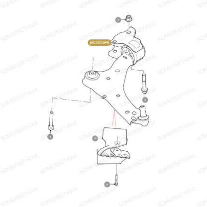 J9C19215PR JAGUAR - SUSPENSION ARM From PROEVO+