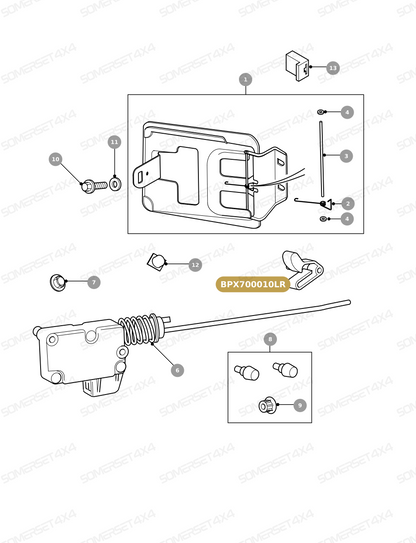 BPX700010LR GENUINE LAND ROVER - CLIP