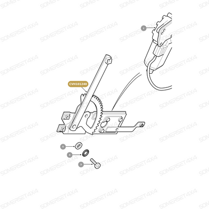 CVH101240 LAND ROVER - REGULATOR ASSY - WINDOW - RH REAR From ALLMAKES