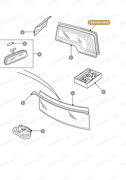 CDB100230LR GENUINE LAND ROVER - WEATHERSTRIP - DOOR OPENING