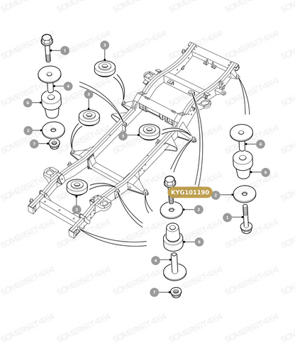 KYG101190 LAND ROVER - BOLT From PR2 ALLMAKES OE