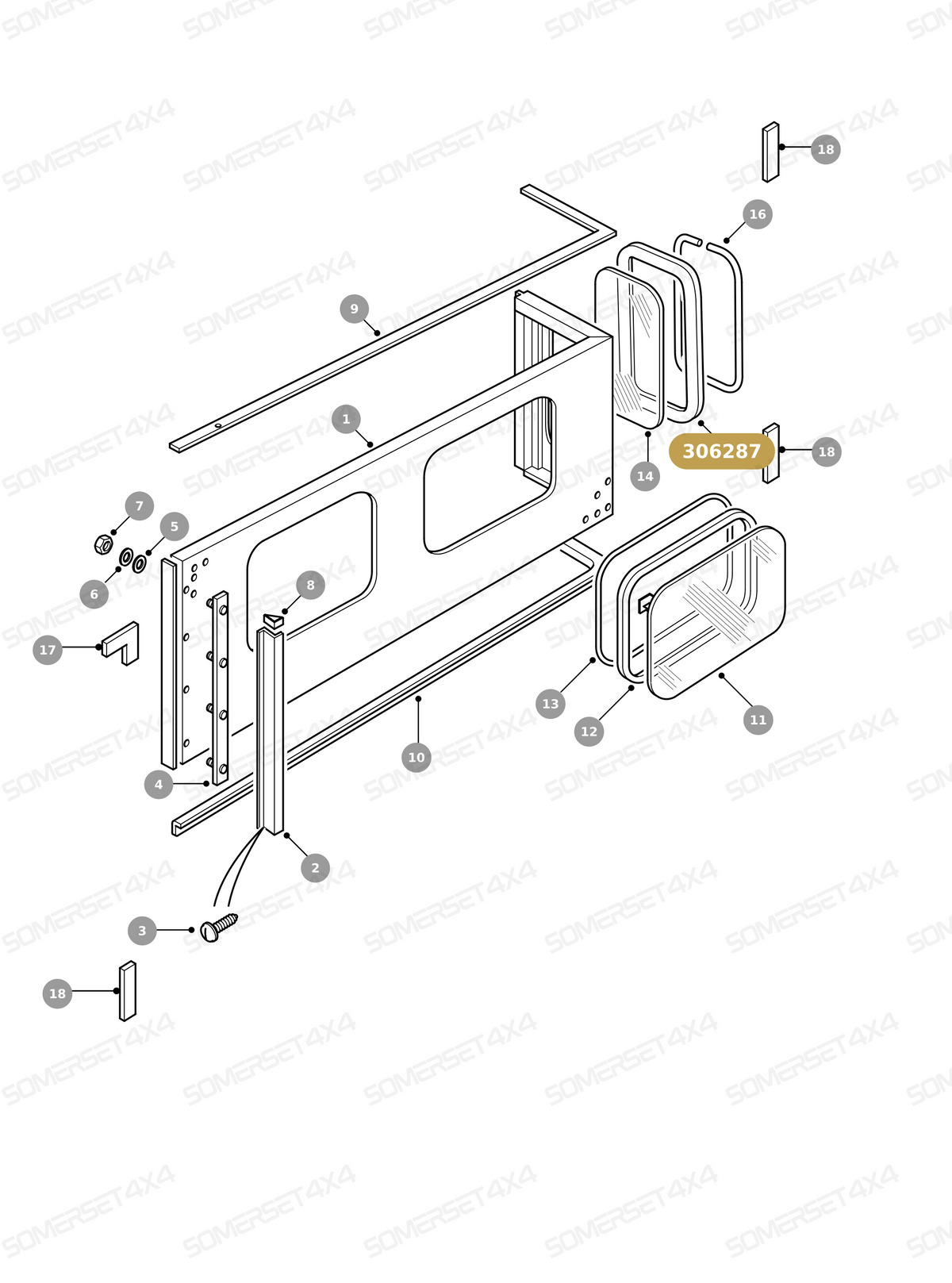 306287 LAND ROVER - FILLER STRIP From ALLMAKES