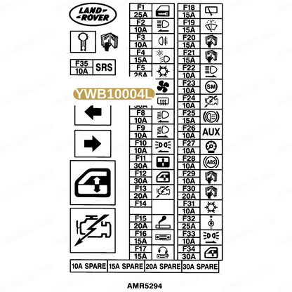 YWB10004L LAND ROVER - RELAY - (HORN) From ALLMAKES