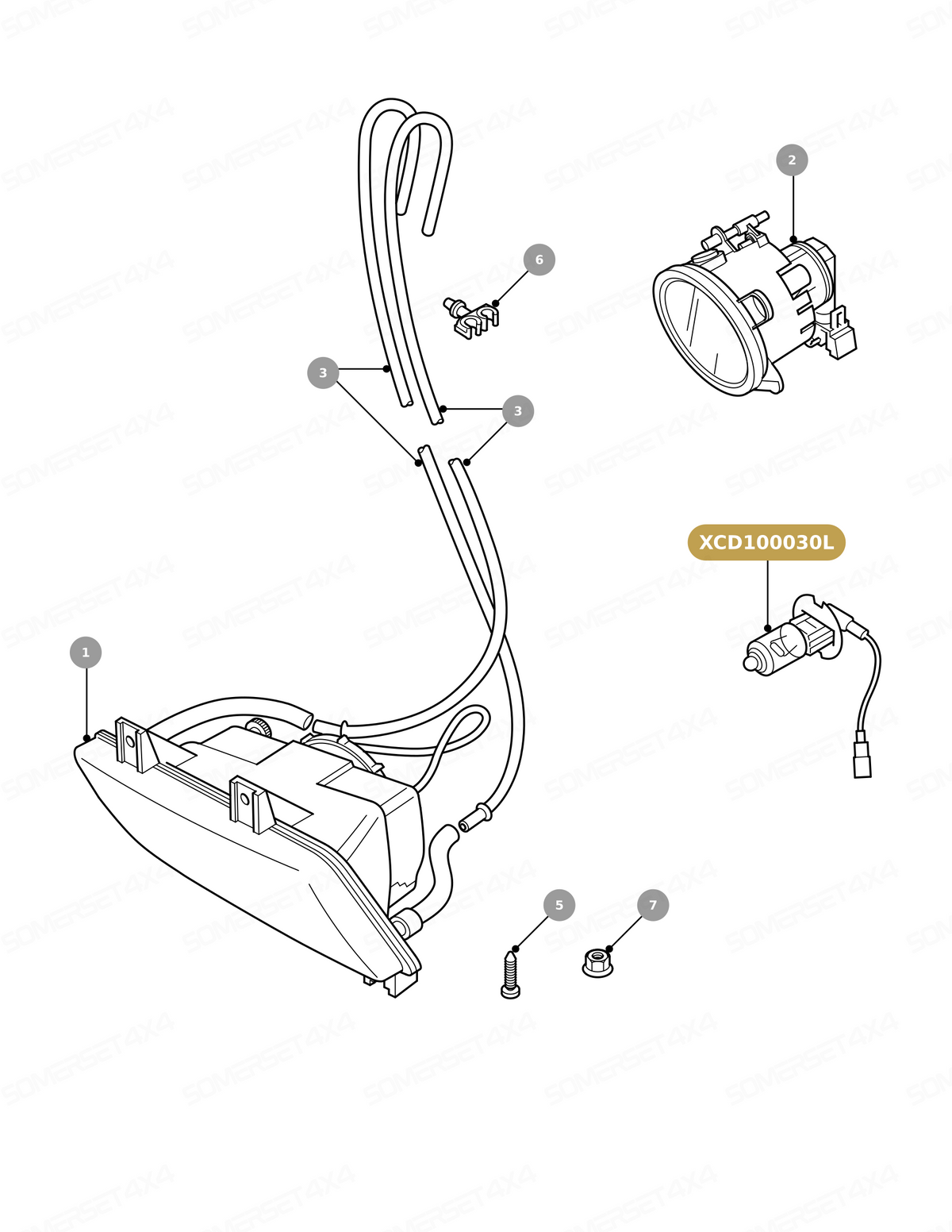 XCD100030L LAND ROVER - BULB HEADLAMP H1 55W - RR P38 - D2 From NEOLUX