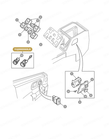 YUJ000060LR GENUINE LAND ROVER - CIGAR LIGHTER
