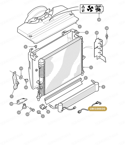 UBI100030 LAND ROVER - SWITCH-OIL TEMP From ALLMAKES
