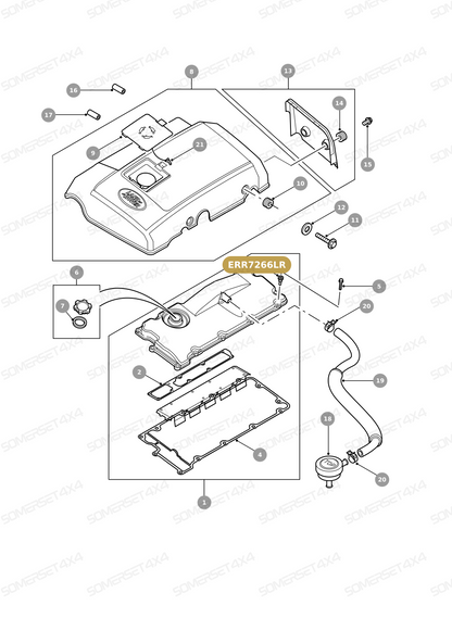 ERR7266LR GENUINE LAND ROVER - GROMMET