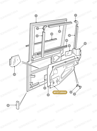 BFO710060 LAND ROVER - PANEL ASSY-INNER From ALLMAKES