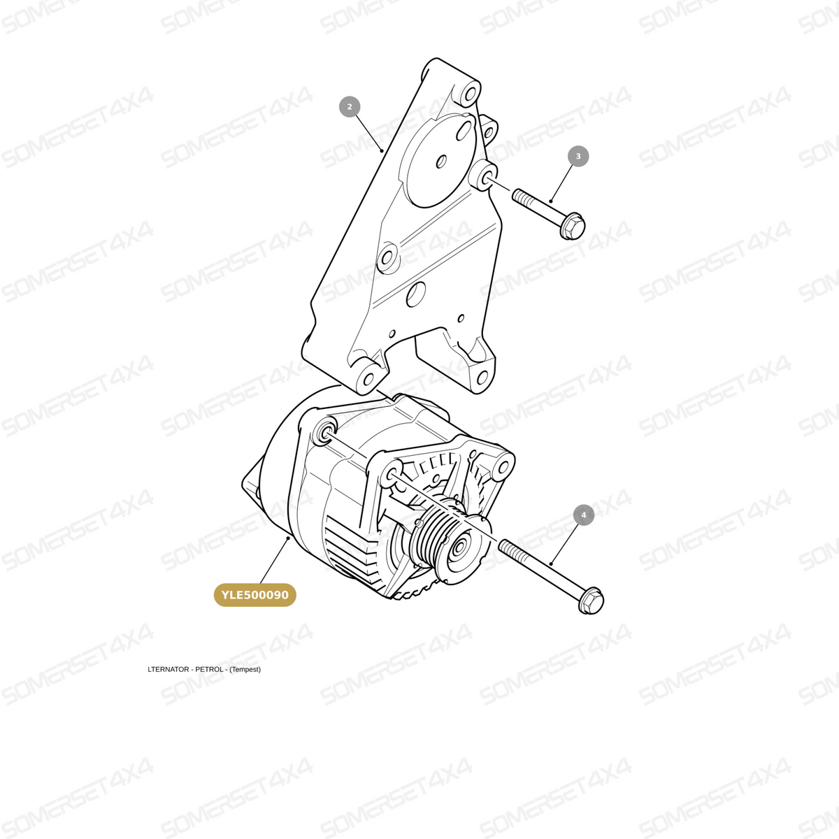 YLE500090 LAND ROVER - ALTERNATOR - EFI PETROL - V8 From ALLMAKES