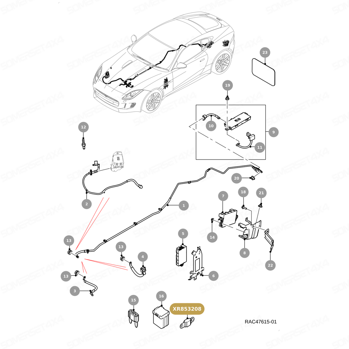 XR853208 GENUINE JAGUAR - FUSE