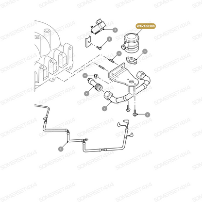 WAV100380 LAND ROVER - VALVE-SOLENOID-AIR CONTROL From PIERBURG