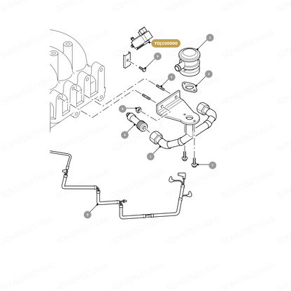 YDJ100000 LAND ROVER - SOLENOID- VACUUM CONTROL From PIERBURG
