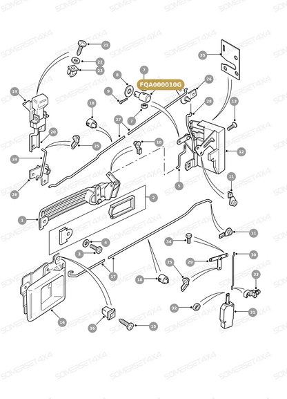 FQA000010G LAND ROVER - ADJUSTER DOOR LATCH From PR2 ALLMAKES OE