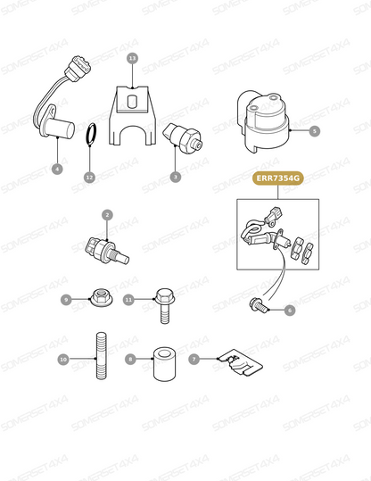 ERR7354G LAND ROVER - SENSOR From BOSCH