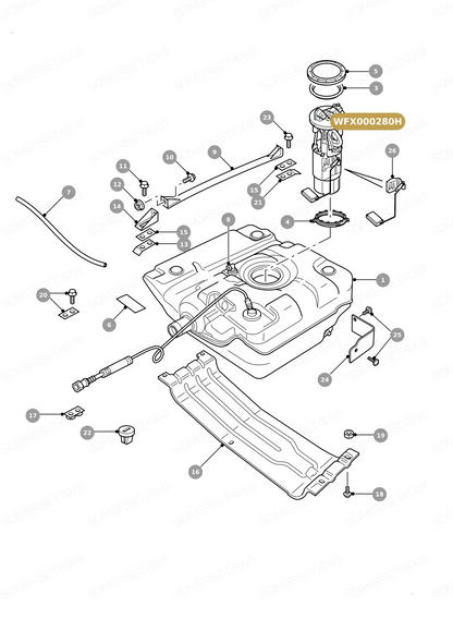 WFX000280H LAND ROVER - PUMP - FUEL From HELLA