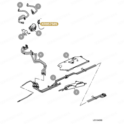 XR857585 GENUINE JAGUAR - FILTER-FUEL