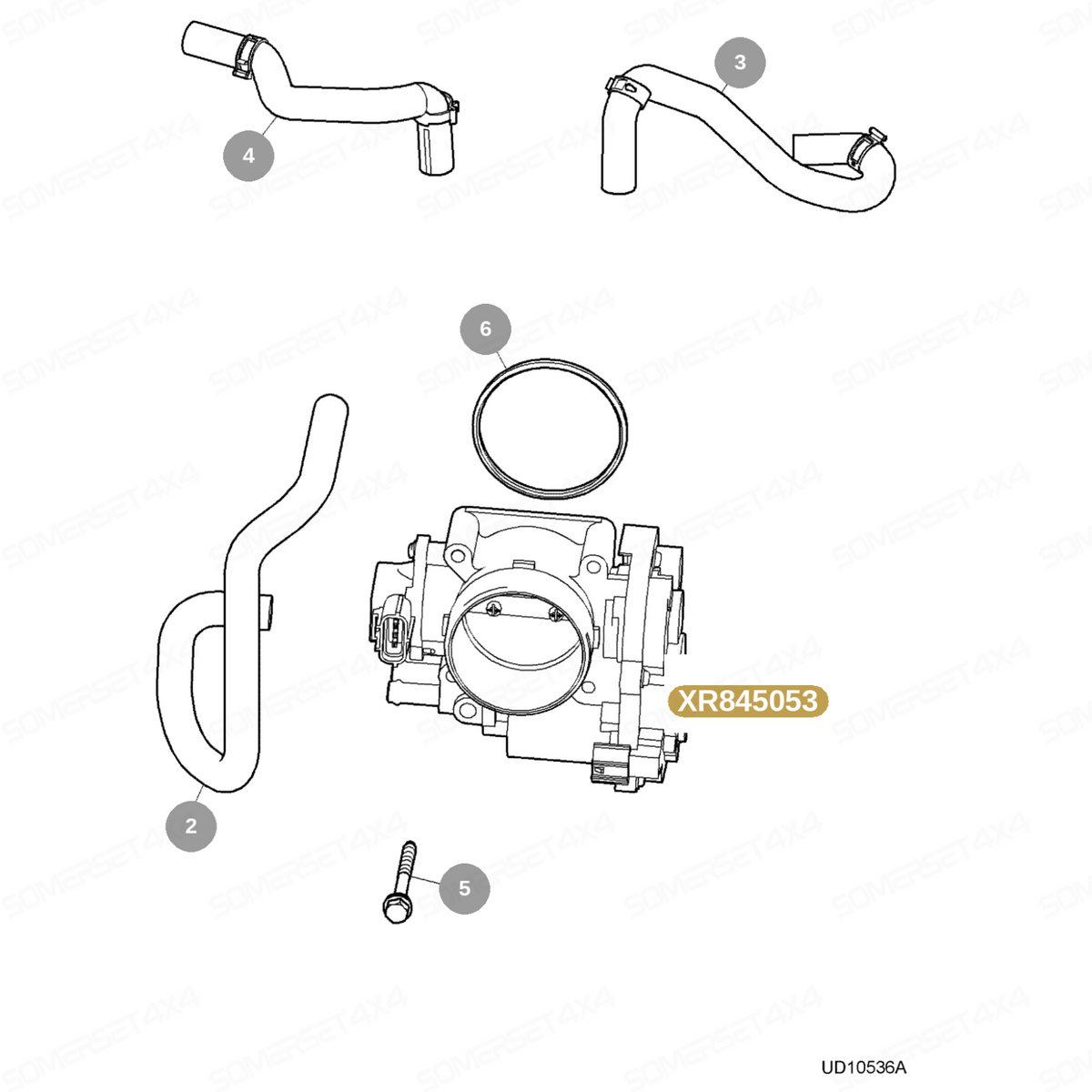 XR845053 GENUINE JAGUAR - BODY-THROTTLE