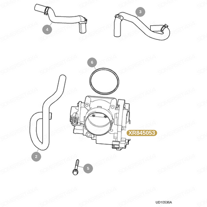 XR845053 GENUINE JAGUAR - BODY-THROTTLE