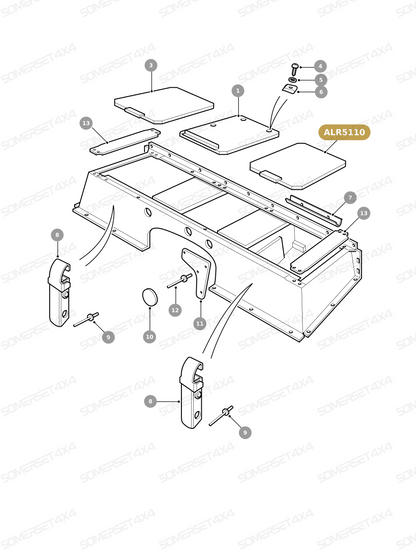 ALR5110 LAND ROVER - LID ASSY From ALLMAKES