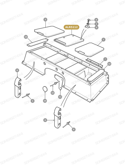 ALR5112 LAND ROVER - LID ASSEMBLY From ALLMAKES