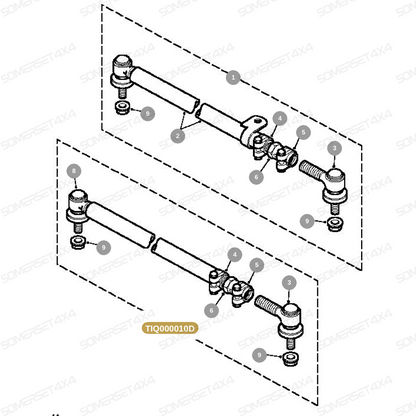 TIQ000010D LAND ROVER - TRACK ROD ASSY From DELPHI