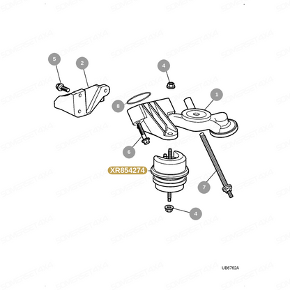XR854274 GENUINE JAGUAR - MOUNTING-ENGINE