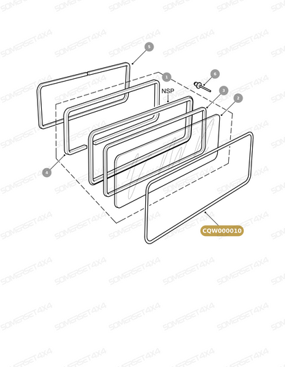 CQW000010 LAND ROVER - FILLERSTRIP From PR2 ALLMAKES OE