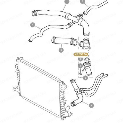XR85174 GENUINE JAGUAR - THERMOSTAT