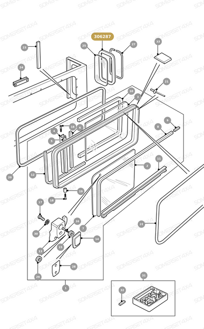 306287 LAND ROVER - FILLER STRIP From ALLMAKES