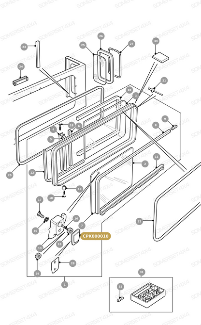 CPK000010 LAND ROVER - BLOCK FIXING From ALLMAKES
