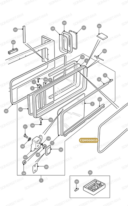 CQW000010 LAND ROVER - FILLERSTRIP From PR2 ALLMAKES OE