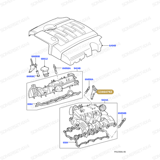1346479Z GENUINE LAND ROVER - BRACKET