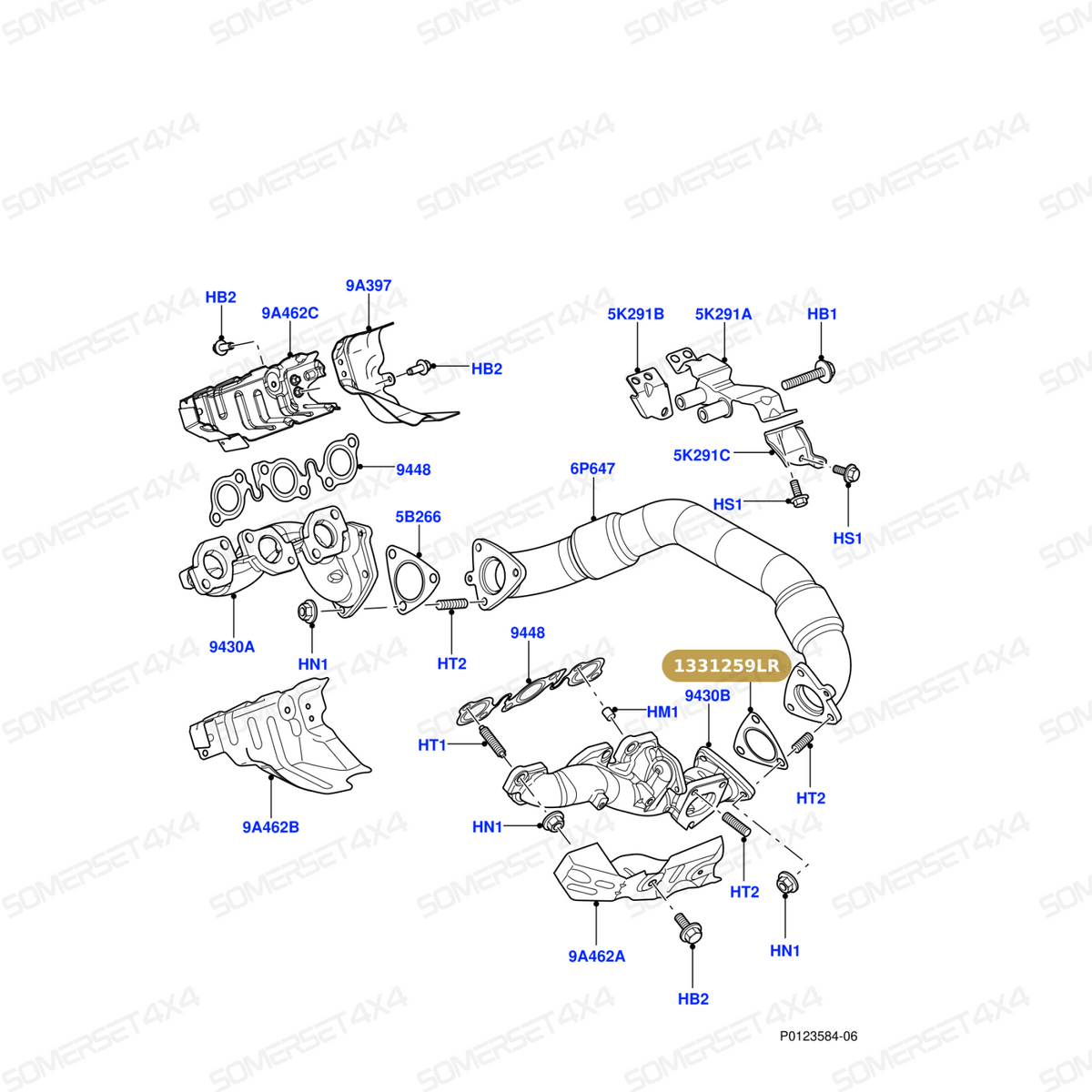 1331259LR GENUINE LAND ROVER - GASKET