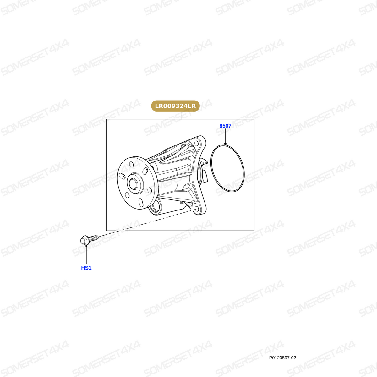 LR009324LR GENUINE LAND ROVER - PUMP - WATER